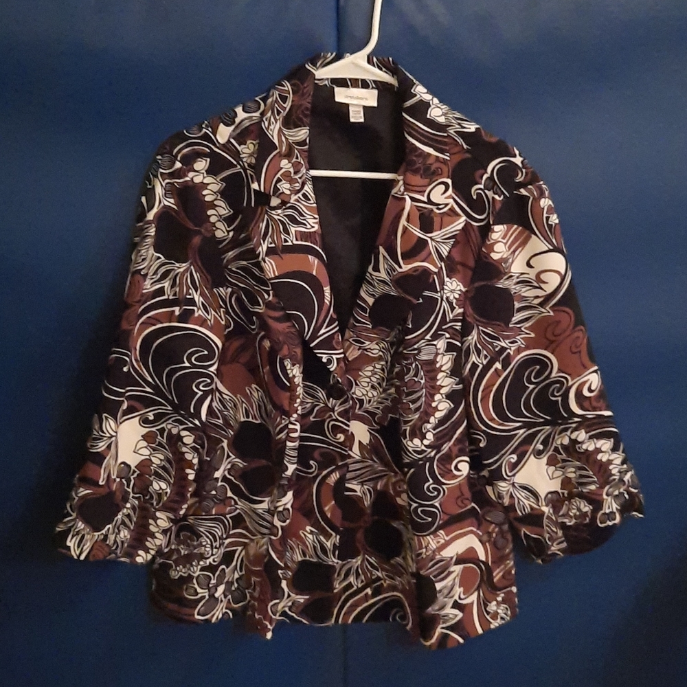 Dress Barn black,brown and tan blazer size 18/20